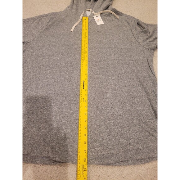 NWT Marine Layer Soft Grey Heather Pullover Knit Hoodie Sweat Shirt Men's XL - Picture 4 of 4
